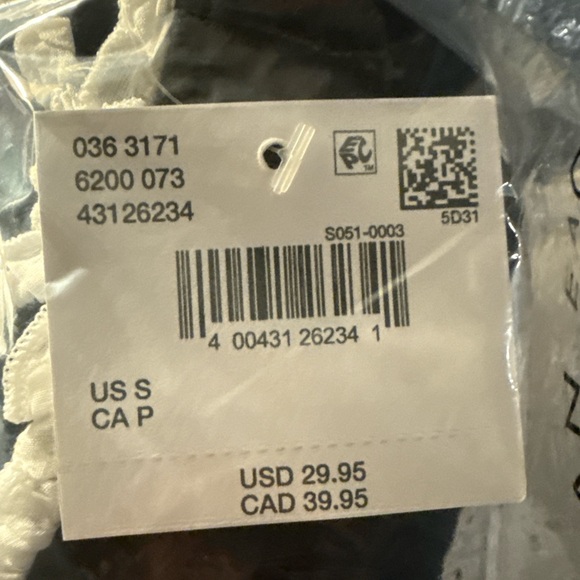 American Eagle Strapless Eyelet Babydoll Top - Picture 7 of 7